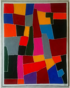 Named contemporary work « 81x65cm 24-12-23 », Made by ALAIN MAUDOUX