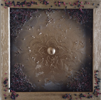 Named contemporary work « Mandala perlé 30 », Made by STOECKLIN FRéDéRIC