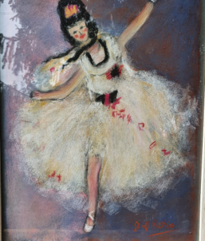 Named contemporary work « Danseuse au tutu blanc », Made by GHYS