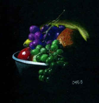 Named contemporary work « Corbeille de fruits », Made by CHRIB