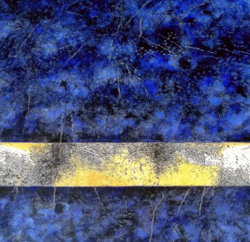 Named contemporary work « L'Or Bleu », Made by HA AOU