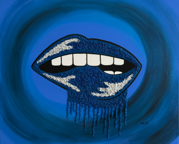 Plaisir et Gourmandise "Shimmering blue" On the ARTactif site