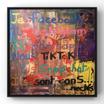 Named contemporary work « Les réseaux 3 », Made by SYLVIE SOSTELLY