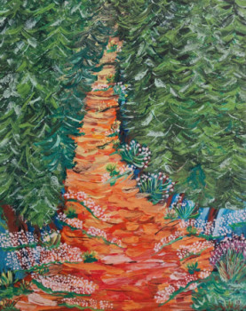Named contemporary work « LE CHEMIN », Made by ZABOUGNE
