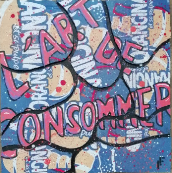 Named contemporary work « L'ART DE CONSOMMER 5 », Made by FF