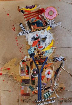 Named contemporary work « Romane façon Tim Burton », Made by MURIEL MAREC