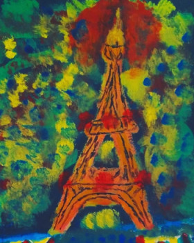 Named contemporary work « Paris », Made by ARTPROHIBIDO (M)