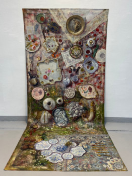 Named contemporary work « El coleccionista », Made by HéCTOR ONEL GUEVARA DELGADO