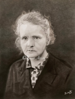 Named contemporary work « Marie Curie », Made by ʃNUõ