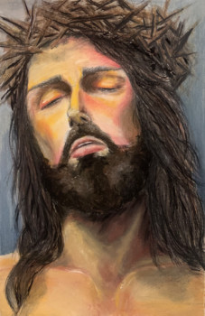 Named contemporary work « New Jesus », Made by FATMAT