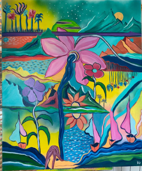 Named contemporary work « Effet mer », Made by VALéRIE RIOU