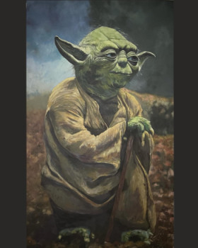 Named contemporary work « Maestro Yoda », Made by DIEGO QUEZADA