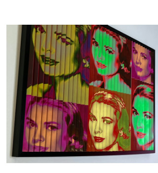 Named contemporary work « Grace Kelly », Made by MODERN ART SYLVIE