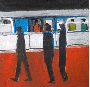 Named contemporary work « le metro », Made by CATHERINE BELL