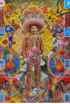 Named contemporary work « Zapatistas y Guadalupanos », Made by ERNESTO MUñIZ