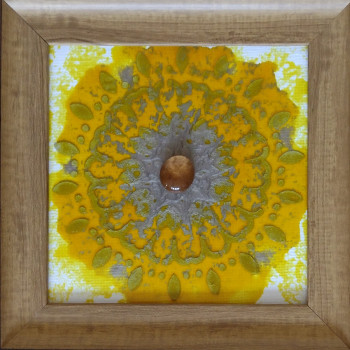 Named contemporary work « Mandala perlé 13 », Made by STOECKLIN FRéDéRIC