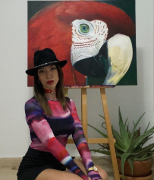 Named contemporary work « Tropical », Made by HANA DANIELA SANTINI