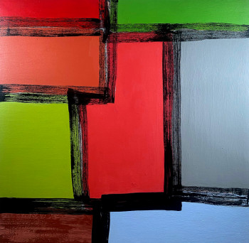Named contemporary work « colour paths », Made by DIDOU