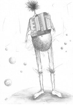 Named contemporary work « L'accordéoniste », Made by TMC