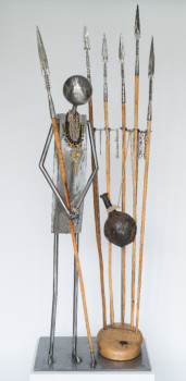 Named contemporary work « Le Massai », Made by FIFOU
