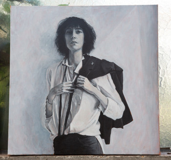 Named contemporary work « Patti Smith », Made by JEAN-PIERRE LAURENçON