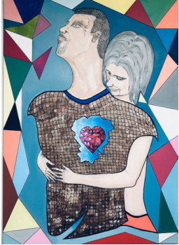 Named contemporary work « Amour et tendresse », Made by ALAIN EYNAUD