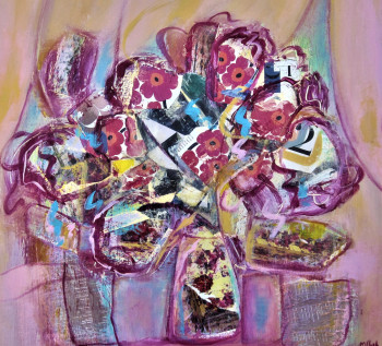 Named contemporary work « Bouquet », Made by MONIQUE CHEF
