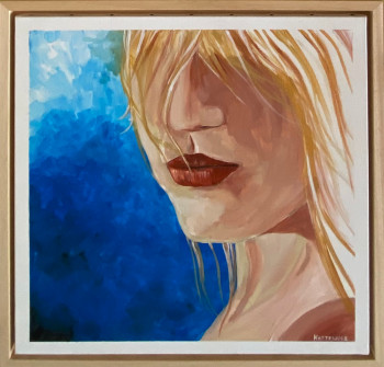 Named contemporary work « Blond air girl », Made by FRANCK KOTTEWICZ