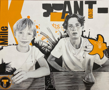 Named contemporary work « Ant One & K-mille », Made by FRUNCK