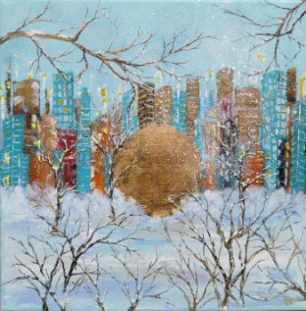 Named contemporary work « Petite neige », Made by ANNE ROBIN