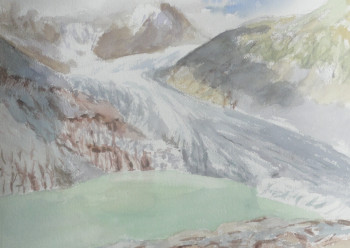 Named contemporary work « Le glacier du Rhône », Made by MARC WALLERAND