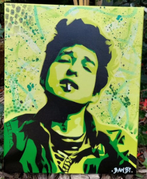 Named contemporary work « Bob Dylan », Made by BAMBY