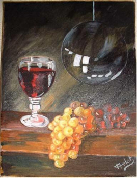 Named contemporary work « VERRE DE VIN », Made by AMELIE AMELOT