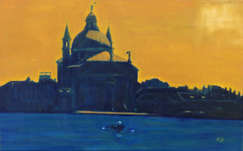 Named contemporary work « Venezia 5 », Made by JEAN-FRANçOIS ZANETTE