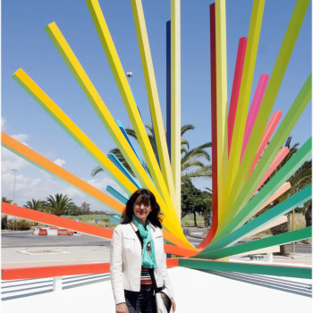 Named contemporary work « Luz del Mediterráneo », Made by GUIL