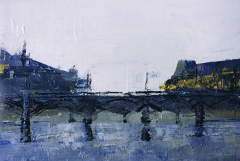 Named contemporary work « Pont des Arts », Made by PINPIN