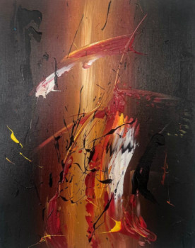 Named contemporary work « Fire », Made by GIGI