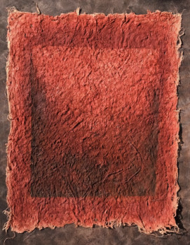 Named contemporary work « Fenêtre rouge », Made by ETIENNE LAVIGNE