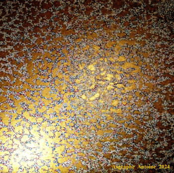 Named contemporary work « POINTILLISME  N2  - TABLEAU  SUR TOILE  DE  COTON », Made by ASGRAPHE2023