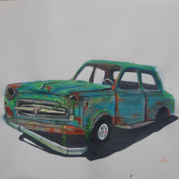 Named contemporary work « Rusty old », Made by GAJA JENKO MIHELIč