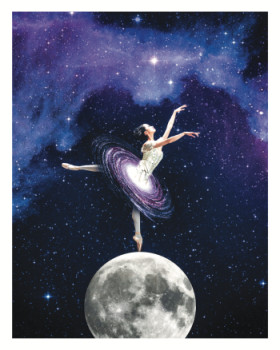 Named contemporary work « Danser sur la Lune », Made by COSMIC EYE