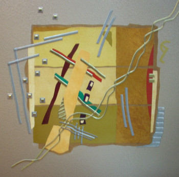 Named contemporary work « Fraction », Made by GUY LAFFONT