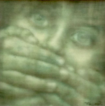 Named contemporary work « " L'Enfance Bâillonnée" », Made by KARINE MIJALSKI-BARON
