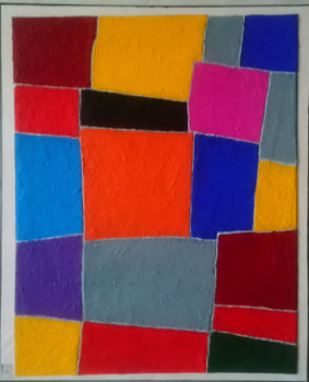 Named contemporary work « 65x54cm 22-02-24 », Made by ALAIN MAUDOUX