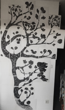 Named contemporary work « L'arbre en morceaux », Made by REDPLATYPLUS
