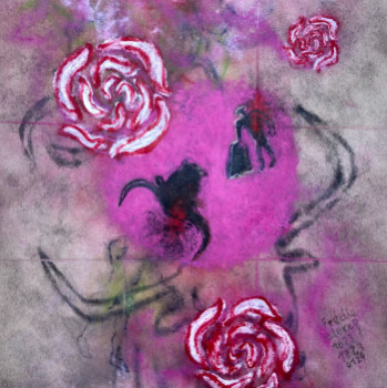 Named contemporary work « Tauromachie rose », Made by FRED LECLERCQ
