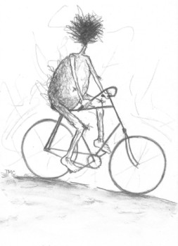 Named contemporary work « A bicyclette », Made by TMC
