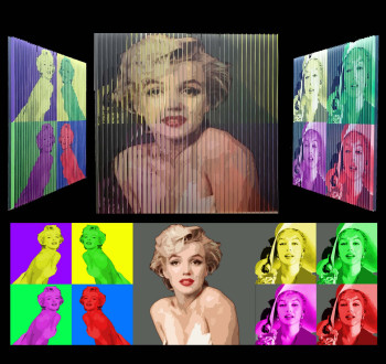 Named contemporary work « Marilyn », Made by DIDIER PERTHUISON