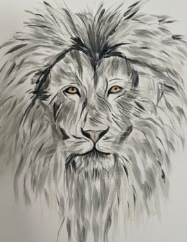 Named contemporary work « Le Lion », Made by CP