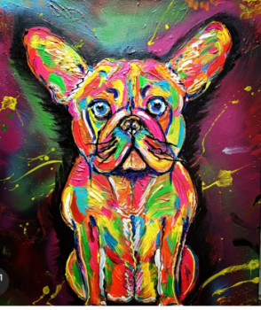 Named contemporary work « Le bouledogue », Made by BOESNACH MICHELLE